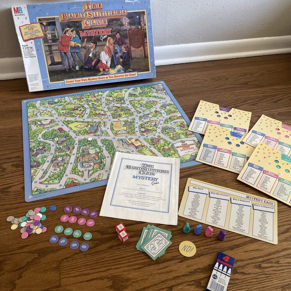 VINTAGE The Babysitters Club Mystery Game - COMPLETE